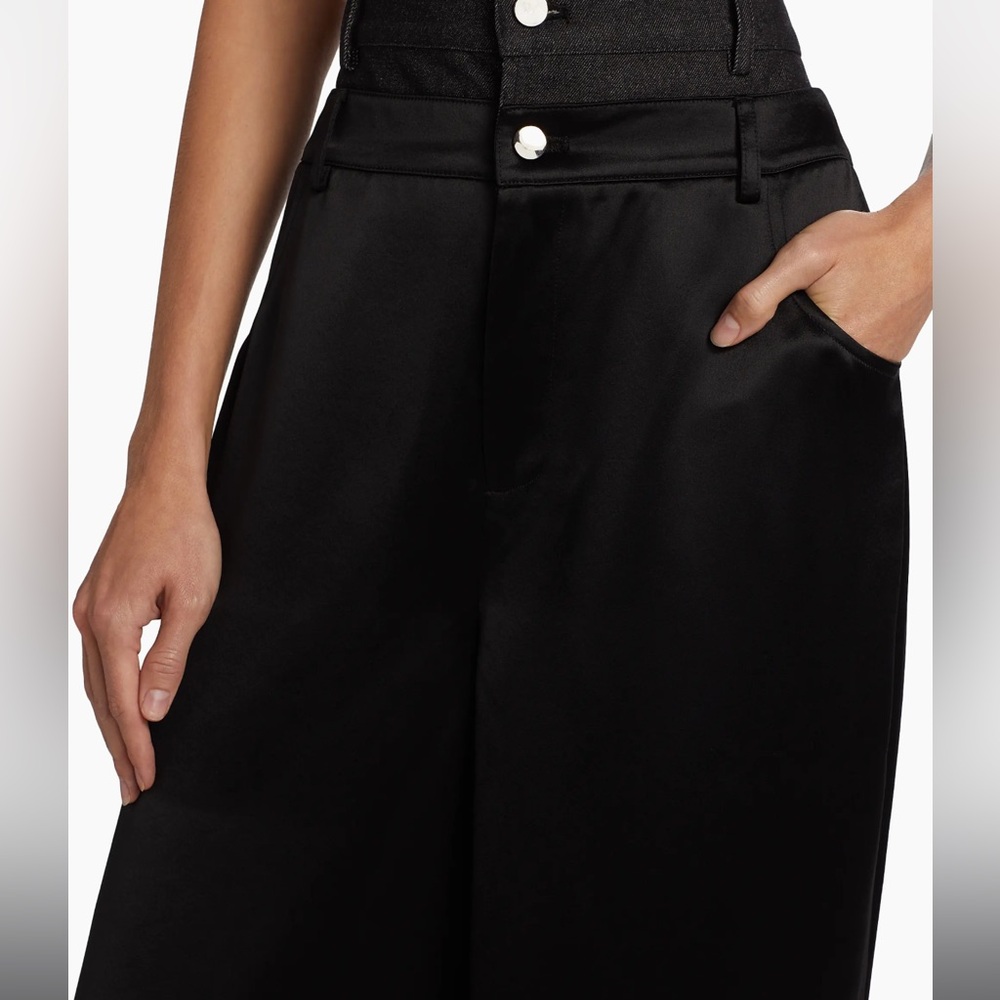 Nonchalant Simon pant - XS Elegant Black Wide-Leg Women's Pants